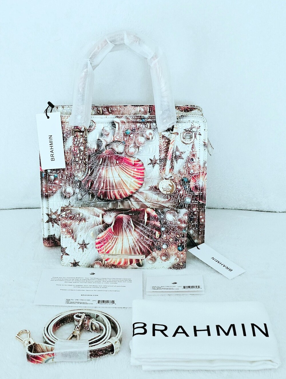 NWT Brahmin SEA JEWEL Cami w/Ady Wallet